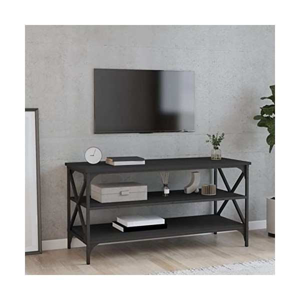 Meuble TV, Meuble de Divertissement, Meuble TV, Meuble TV Moderne, pour Salon, Salle à Manger, Chambre à Coucher, Bois dingé
