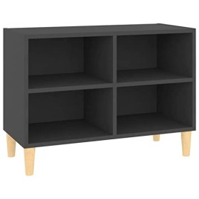 Meuble TV avec Compartiments et Pieds en Bois, Meuble TV Moderne, Meuble TV, Meuble TV en Bois, Table TV pour Salon, Salle de