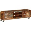 Suuim Meuble TV de Salon Meuble TV Console multimédia Meuble TV en Bois 47,2" x11,8 x14,2 Bois de récupération Massif pour Sa