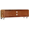 Suuim Meuble TV de Salon Meuble TV Console multimédia Meuble TV en Bois 47,2" x11,8 x14,2 Bois de récupération Massif pour Sa