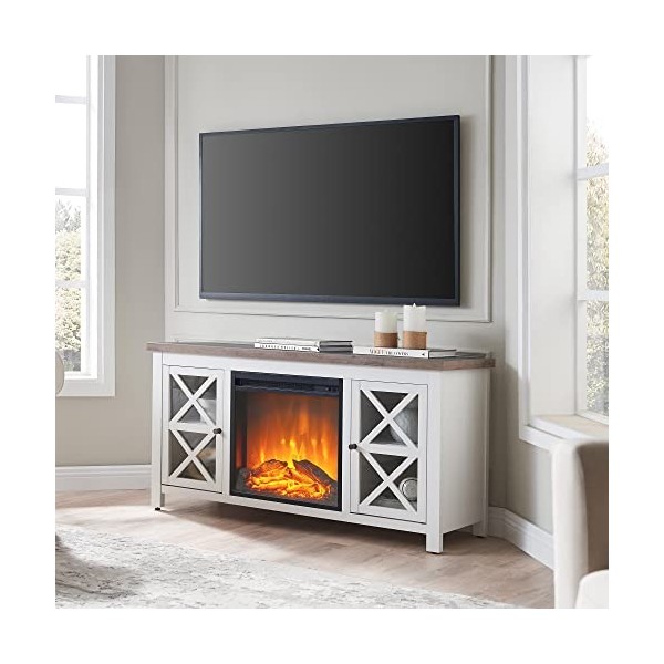 Colton Meuble TV rectangulaire pour TV jusquà 65" Noir