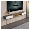 Support mural pour TV Meuble TV mural de 78,7 pouces, console multimédia for centre de divertissement, étagère TV flottante, 