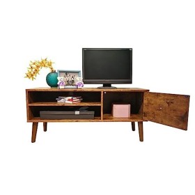 DADHI Meuble TV pour téléviseur 65/75 Pouces, Meuble TV, avec cloisons Ouvertes et casiers, Facile à Assembler, pour Salon, S