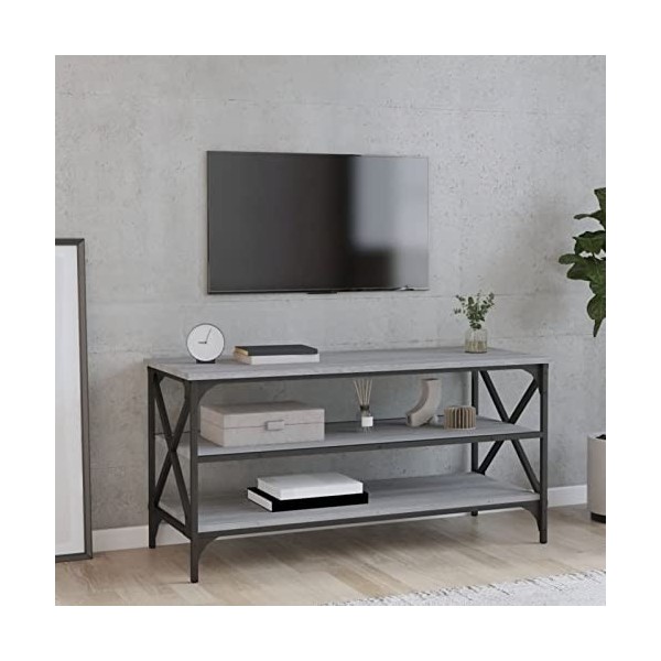 Meuble TV, Meuble de Divertissement, Meuble TV, Meuble TV Moderne, pour Salon, Salle à Manger, Chambre à Coucher, Bois dingé