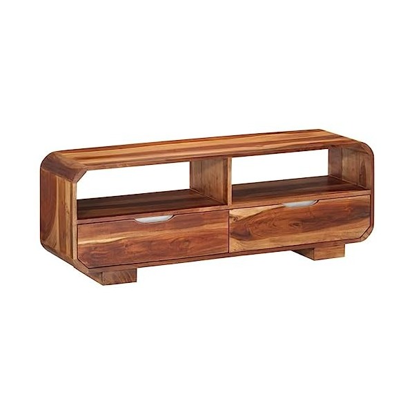 Meuble TV en bois massif dacacia 110 x 30 x 40 cm