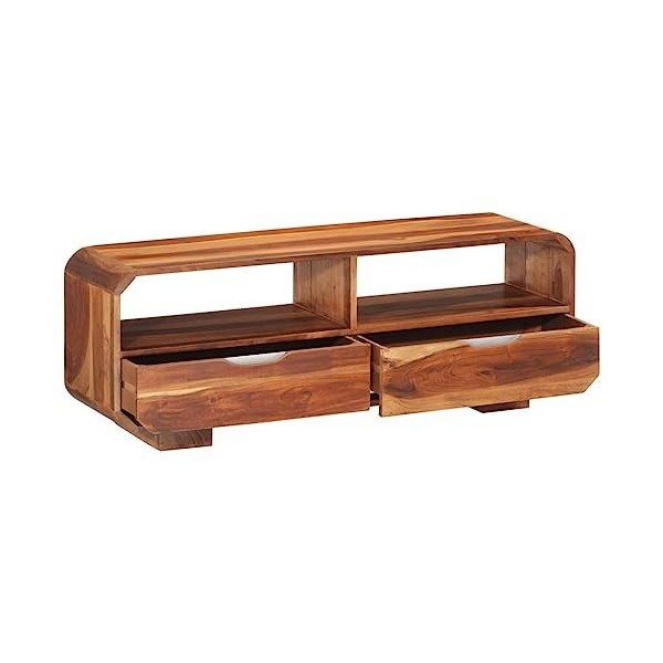 Meuble TV en bois massif dacacia 110 x 30 x 40 cm