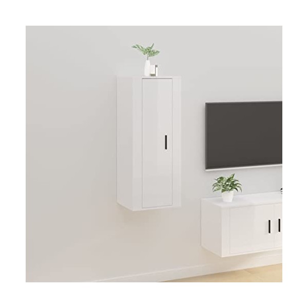 VEEKI Meuble TV, Meuble TV Suspendu, Meuble, Meuble TV avec Rangement，Meuble Industriel, Convient pour Salon ou Chambre, Mura