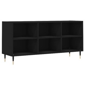 vidaXL Meuble TV Noir 103,5x30x50 cm Bois dingénierie
