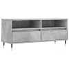 vidaXL Meuble TV Gris béton 100x34,5x44,5 cm Bois dingénierie