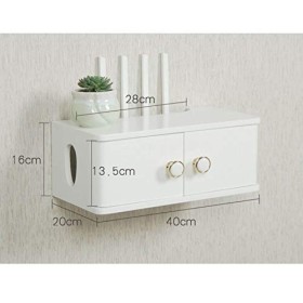 Meuble TV mural, boîte de rangement pour routeur wifi, cadre en bois massif, meuble TV en bois massif, utilisé pour la décora