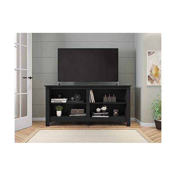 Caemmum Meuble TV 65 Pouces Maxi Noir 4 Niches