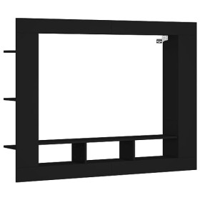 Générique Meuble TV Noir 152x22x113 cm Bois dingénierie,27.13 KG,833723, Meubles, Armoires Meubles de Rangement