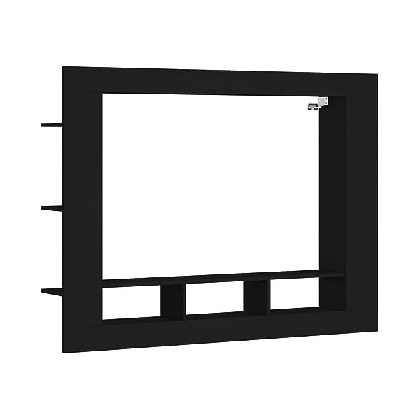 Générique Meuble TV Noir 152x22x113 cm Bois dingénierie,27.13 KG,833723, Meubles, Armoires Meubles de Rangement