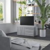 FAMIROSA Meuble TV Sonoma Gris 80x34x36 cm Bois dingénierie 16.2KG 