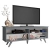 MADESA - Meuble TV Moderne, Meuble TV, Meuble de Salon, Meuble TV Bois, Meuble TV avec Rangement, Console TV avec 4 Étagères 