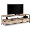 IDMarket - Meuble TV Detroit 3 tiroirs Design Industriel 160 cm