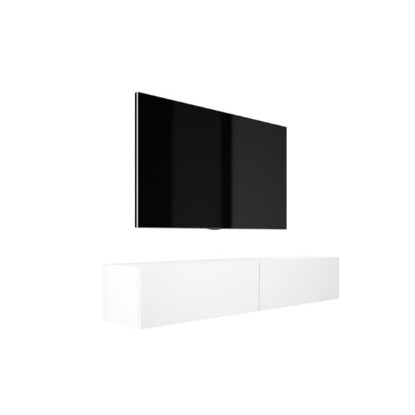 3E 3xE living.com Meuble TV Suspendu, D: L: 170 cm, H : 34 cm, P : 32 cm. Rangement TV, Meuble TV Mural, Table TV, Meuble Tel
