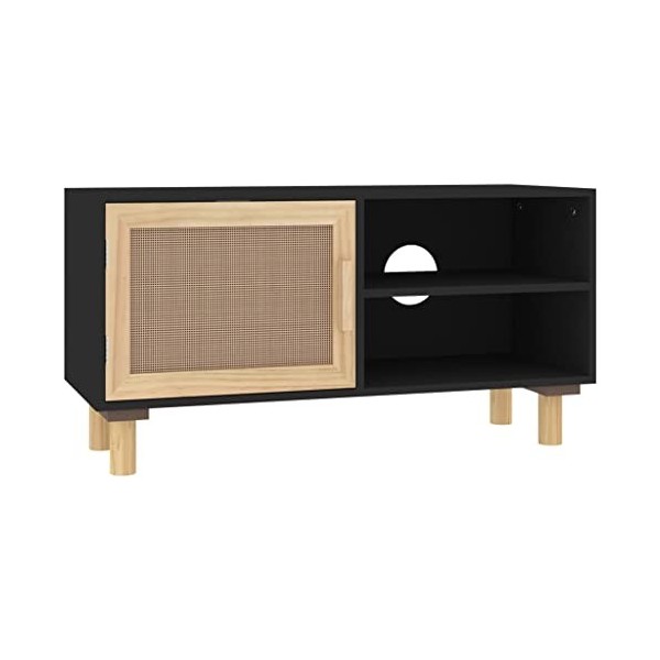 vidaXL Meuble TV Centre de Divertissement Armoire Multimédia Meuble de Rangement Salle de Séjour Blanc 80x30x40 cm Bois de Pi