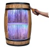 Façable RGB avec décapsuleur – Tonneau en Bois – Étagère à fût – Armoire à Boissons, étagère de Rangement pour étagère en Boi