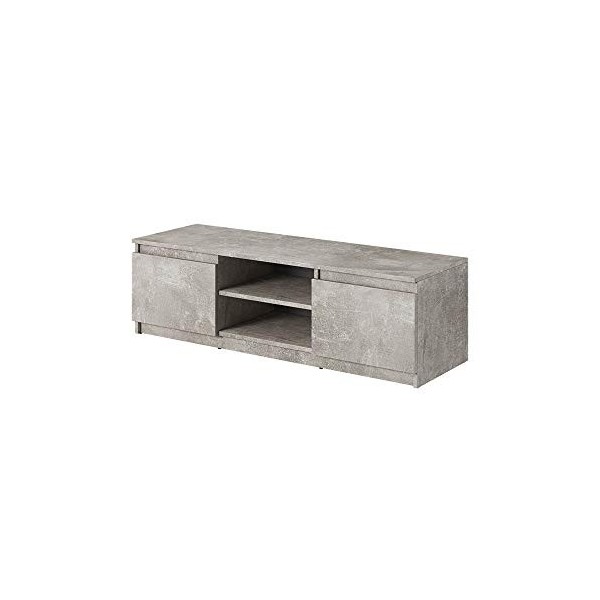 Selsey Permys - Meuble TV/Banc TV 120 cm béton Smart 