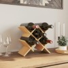 vidaXL Casier à Vin pour 5 Bouteilles, Étagère à Vin avec Rangement, Support à Vin, Porte-Bouteilles de Cuisine Salon, Modern