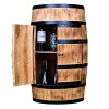 Creative Cooper Tonneau à vin - Casier à vin - Armoire à Alcool - Étagère en Bois - Tonneau en Bois - Meubles de tonneau - en