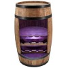 Creative Cooper casier à vin - Cave à vin Mini Bar - Cave à Alcool avec LED - tonneau à vin - Bar à vin - Bar à Baril - Meubl