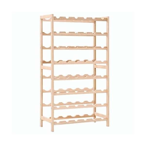vidaXL Casier à Bouteilles Bois de Cèdre Rangement Bibliothèque Étagère à Vin
