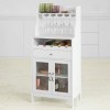 SoBuy® FSB24-W Buffet Commode Armoire de Rangement avec Porte-Bouteilles Casier à Bouteilles Range Bouteille Meuble à Bouteil