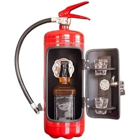 Mini bar extincteur fantaisie en forme dextincteur - Décoration en forme dextincteur - Pour amateurs de whisky, pompier, fa