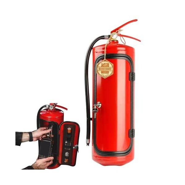 Tizung Mini-Bar pour Extincteurs | Mini-Bar Dextincteur pour Whisky Love Pompier Fait À La Main, Cadeaux De Pompier Fantaisi