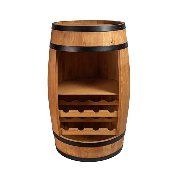 Creative Cooper Casier à vin - Cave à vin - Mini Bar - Armoire à Alcool - Baril à vin - Bar à vin - Peut être utilisé - 80 cm