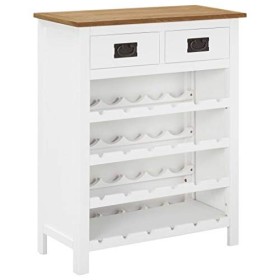 vidaXL Casier à Bouteilles Armoire à Vin Range Bouteille Cave à Vin Porte-Bouteille Casier à Vin Armoire de Bar 72x32x90 cm B