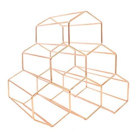 Hduacuge Casier à Vin en MéTal GéOméTrique CréAtif Simple Maison Porte-Raisin Restaurant Salon Bar Armoire à Vin Casier à Vin