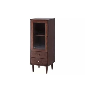 GUERNSEY Armoire à Vin Meuble TV latéral en Bois Massif, Armoire à vin en chêne, Salon Moderne et Minimaliste avec Armoire de
