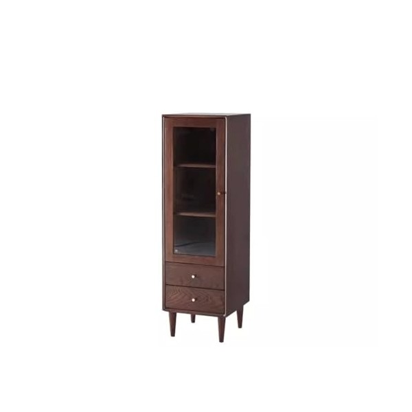GUERNSEY Armoire à Vin Meuble TV latéral en Bois Massif, Armoire à vin en chêne, Salon Moderne et Minimaliste avec Armoire de