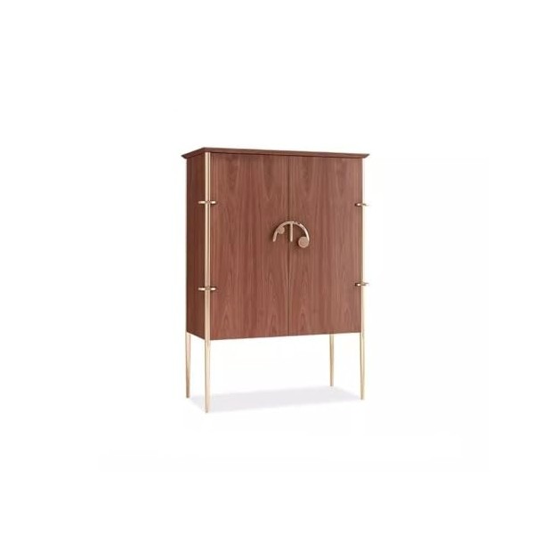 GUERNSEY Armoire à Vin Armoire à vin de Style Chinois, Buffet Simple, Moderne, for Salon, Maison, Petite Armoire à vin, Armoi