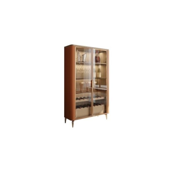 GUERNSEY Armoire à Vin Armoire à vin Moderne, Salon, Maison, Petit Appartement, vitrine Murale, Porte en Verre, Armoire de Ra