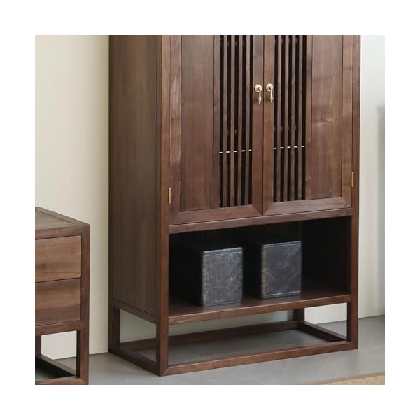 GUERNSEY Armoire à Vin Armoire à vin Moderne Minimaliste de Style Chinois, Meuble latéral TV, Meuble à thé, Meuble de Salon, 