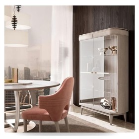 GUERNSEY Armoire à Vin Armoire à vin en Verre for la Maison, Murale, Simple et Moderne, vitrine de Salon, Buffet de Restauran