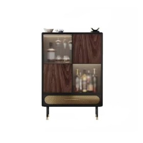 GUERNSEY Armoire à Vin Armoire à vin vitrine Moderne Minimaliste Salon vitrine Murale en Verre Armoire décorative Buffet Casi