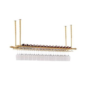 PJQUEKAIPJ Casier À Vin Accueil Support Rouge Support De Verre À Vin Restaurant Bar S, Suspendu Au Plafond, Porte-Bouteille D