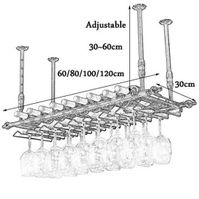 PJQUEKAIPJ Casier à vin, Mural, Bar, Restaurant, casier à Bouteilles de vin, Support en métal forgé rétro en Fer forgé, Suppo