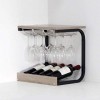PJQUEKAIPJ Casier à vin Accueil Support Rouge Support de Verre à Vin Bar S, Bois Massif Créatif Simplicité Moderne Armoire à 