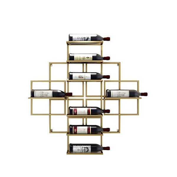 PJQUEKAIPJ Casier À Vin Accueil Support Rouge Support De Verre À Vin S, Bar De Décoration Suspendu en Fer, Restaurant, Cuisin