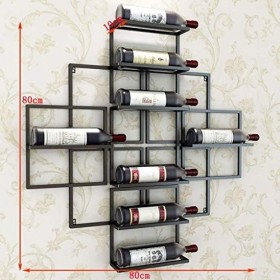 PJQUEKAIPJ Casier À Vin Accueil Support Rouge Support De Verre À Vin S, Bar De Décoration Suspendu en Fer, Restaurant, Cuisin