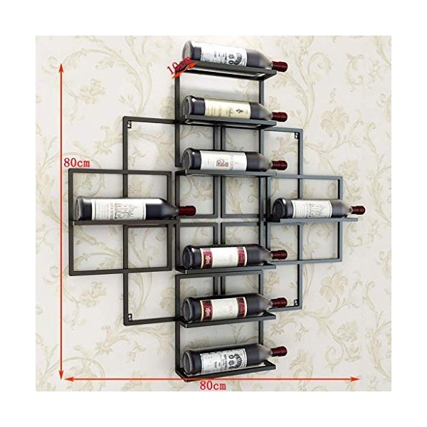 PJQUEKAIPJ Casier À Vin Accueil Support Rouge Support De Verre À Vin S, Bar De Décoration Suspendu en Fer, Restaurant, Cuisin