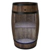 CREATIVE COOPER Baril avec support à vin - Casier à vin LED - Tonneau en bois - 80 x 50 cm - Décoration rustique - Armoire à 