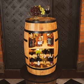CREATIVE COOPER Armoire à vin avec étagère et Chaise Longue pour Le vin - LED RGB - Casier à vin rétro - 80 cm x 50 cm - Tonn