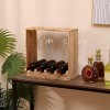 HUOLE Casier à vin, 40 * 18 * 40cm Porte-Bouteille de vin étagère à vin Organisateur de Stockage de vin casier à vin Bois de 